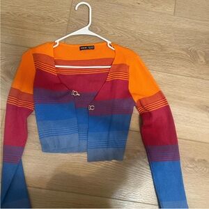 Colorful Striped Cardigan